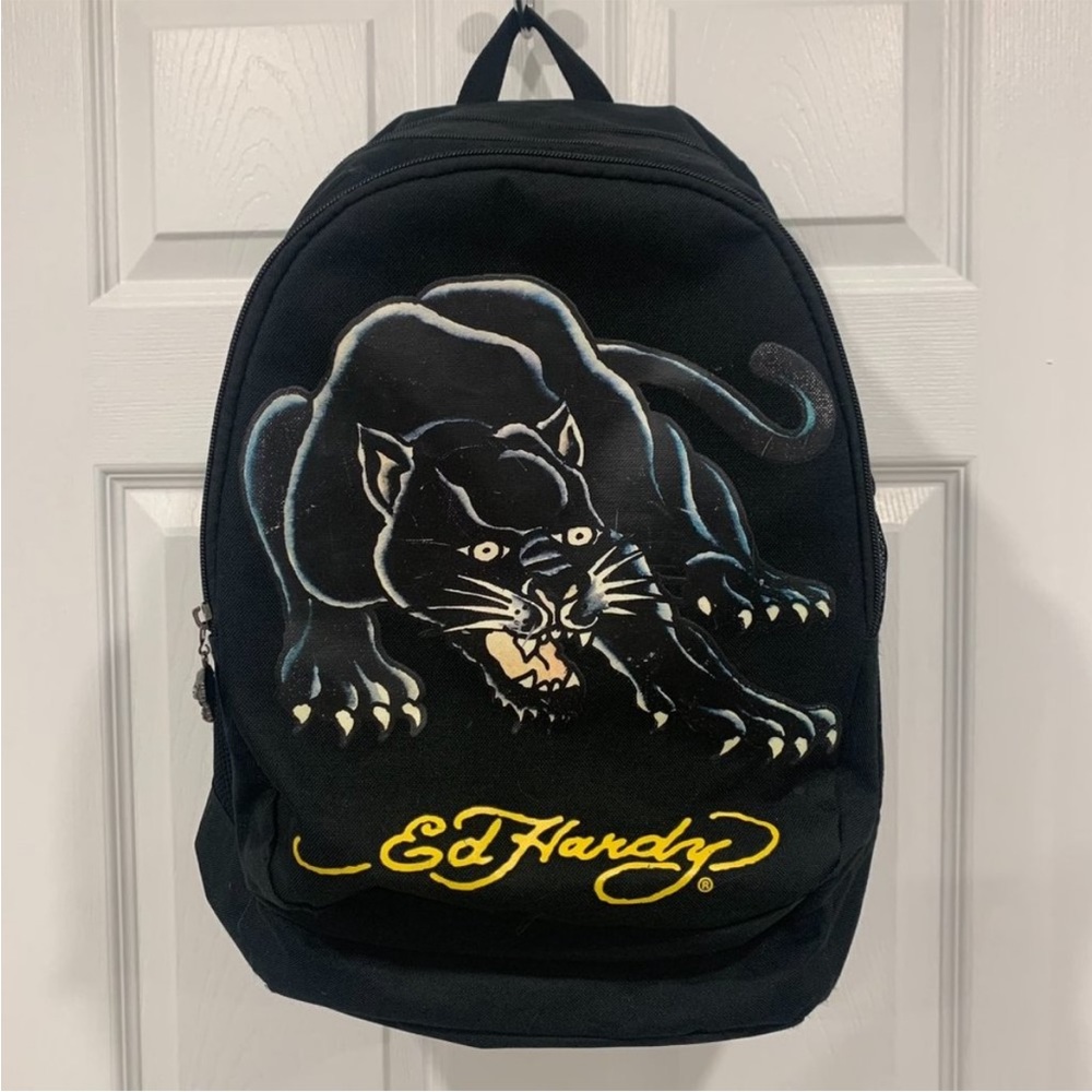 Ed Hardy Black Panther Backpack